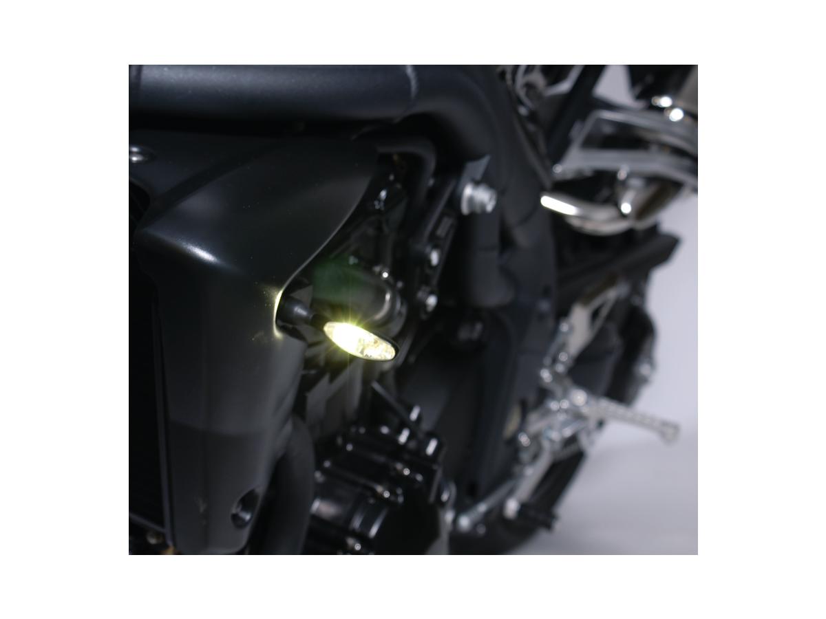 Kellermann Micro 1000 Pl Led Turn Signal/Position Light Black Clear Led Kellermann