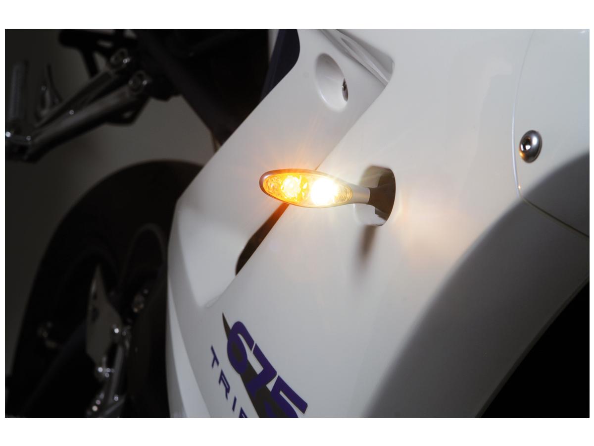 Kellermann Micro 1000 Pl Led Turn Signal/Position Light Black Clear Led Kellermann