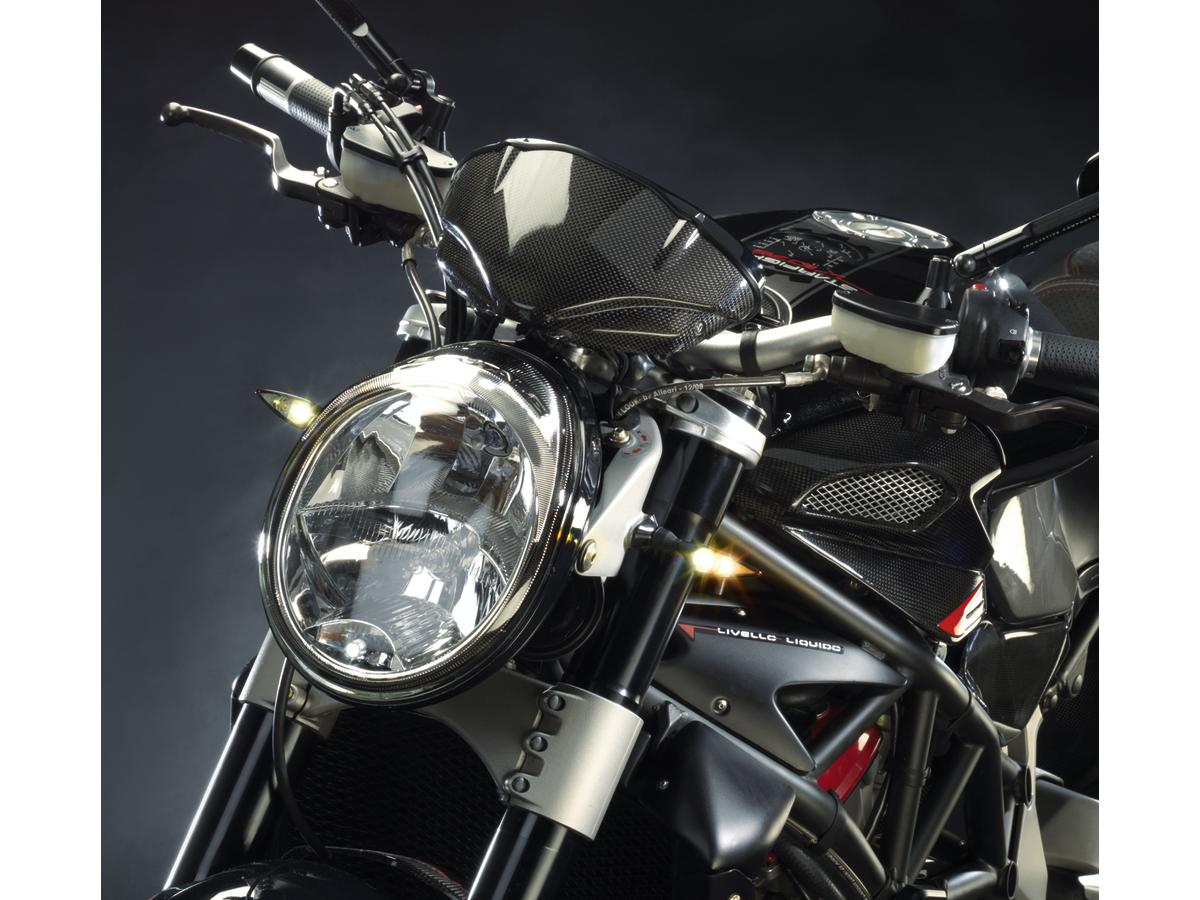 Kellermann Micro Rhombus Pl Led Turn Signal/Position Light Front Left Black Clear Led Kellermann