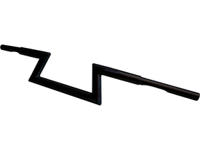 Fehling 1 1/4" Z Bar With 1 1/4"" Clamp Diameter Handlebar With 1 1/4" Clamp Diameter Dimpled 5 Hole Black Powder Coated 1 1/4" Fehling Default Title