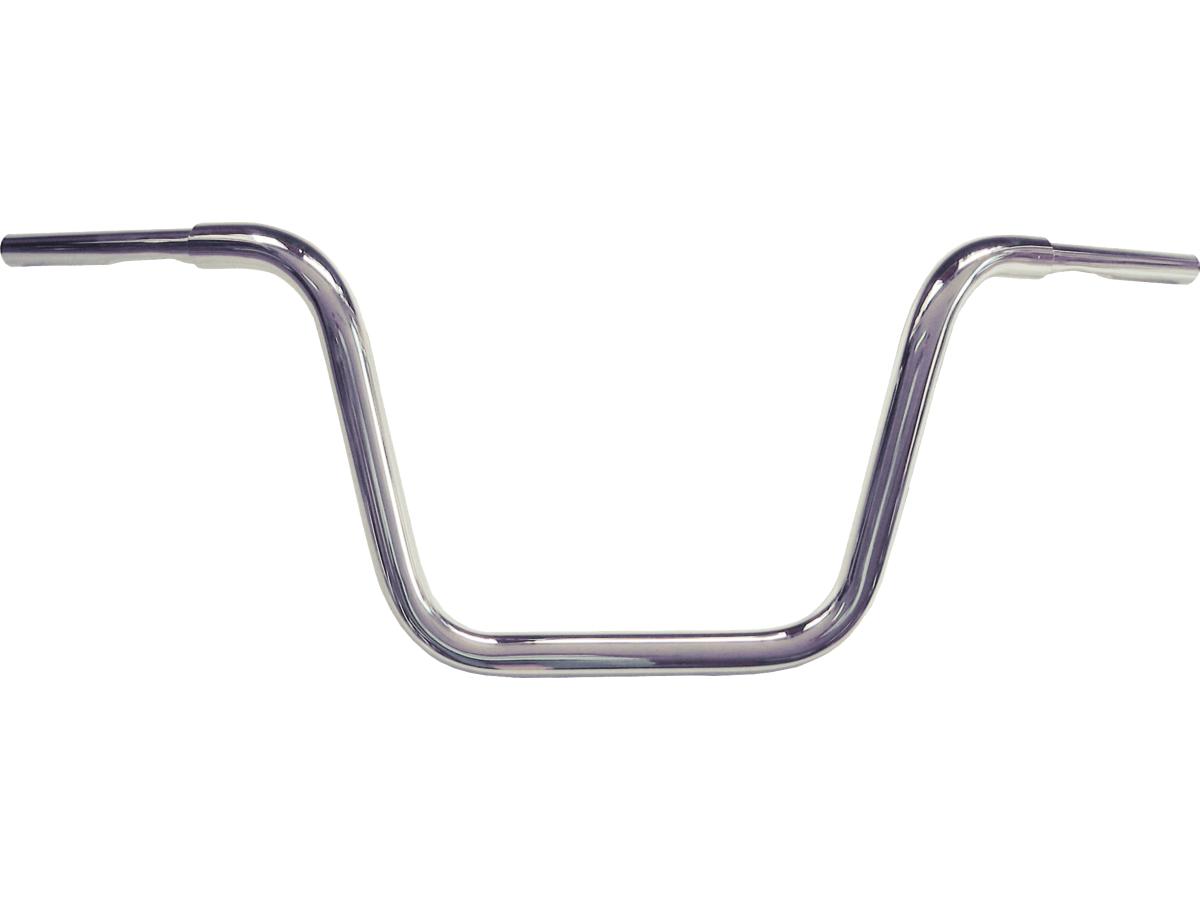 Fehling 300 Fat Ape Hanger Handlebar With 1 1/4" Clamp Diameter Dimpled 3 Hole Chrome 1 1/4" Throttle Cables Fehling Default Title