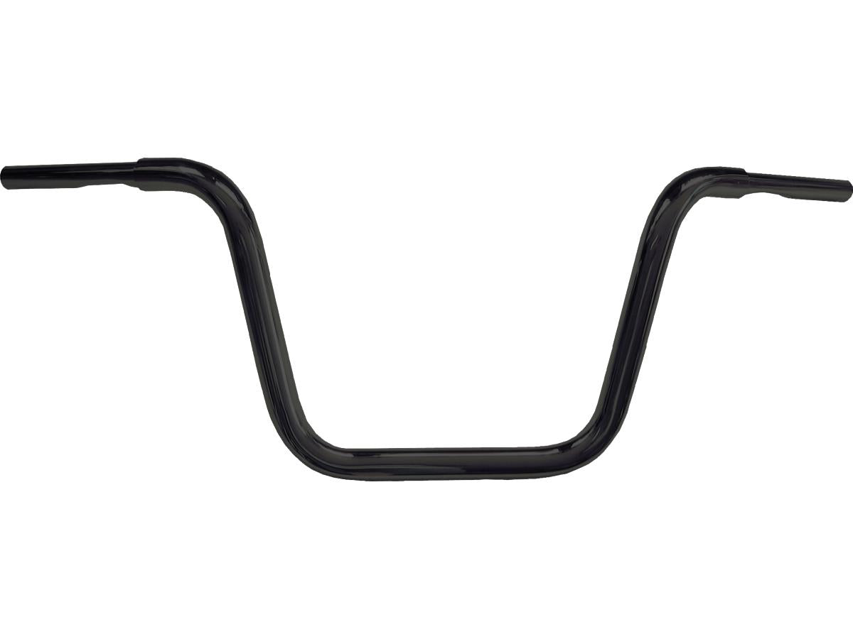 Fehling 300 Fat Ape Hanger Handlebar With 1 1/4" Clamp Diameter Dimpled 3 Hole Black Powder Coated 1 1/4" Throttle Cables Fehling Default Title