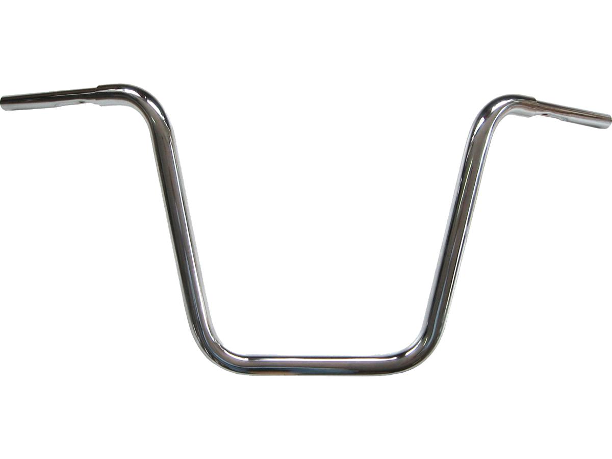 Fehling 400 Fat Ape Hanger Handlebar With 1 1/4" Clamp Diameter Dimpled 5 Hole Chrome 1 1/4" Throttle Cables Fehling Default Title