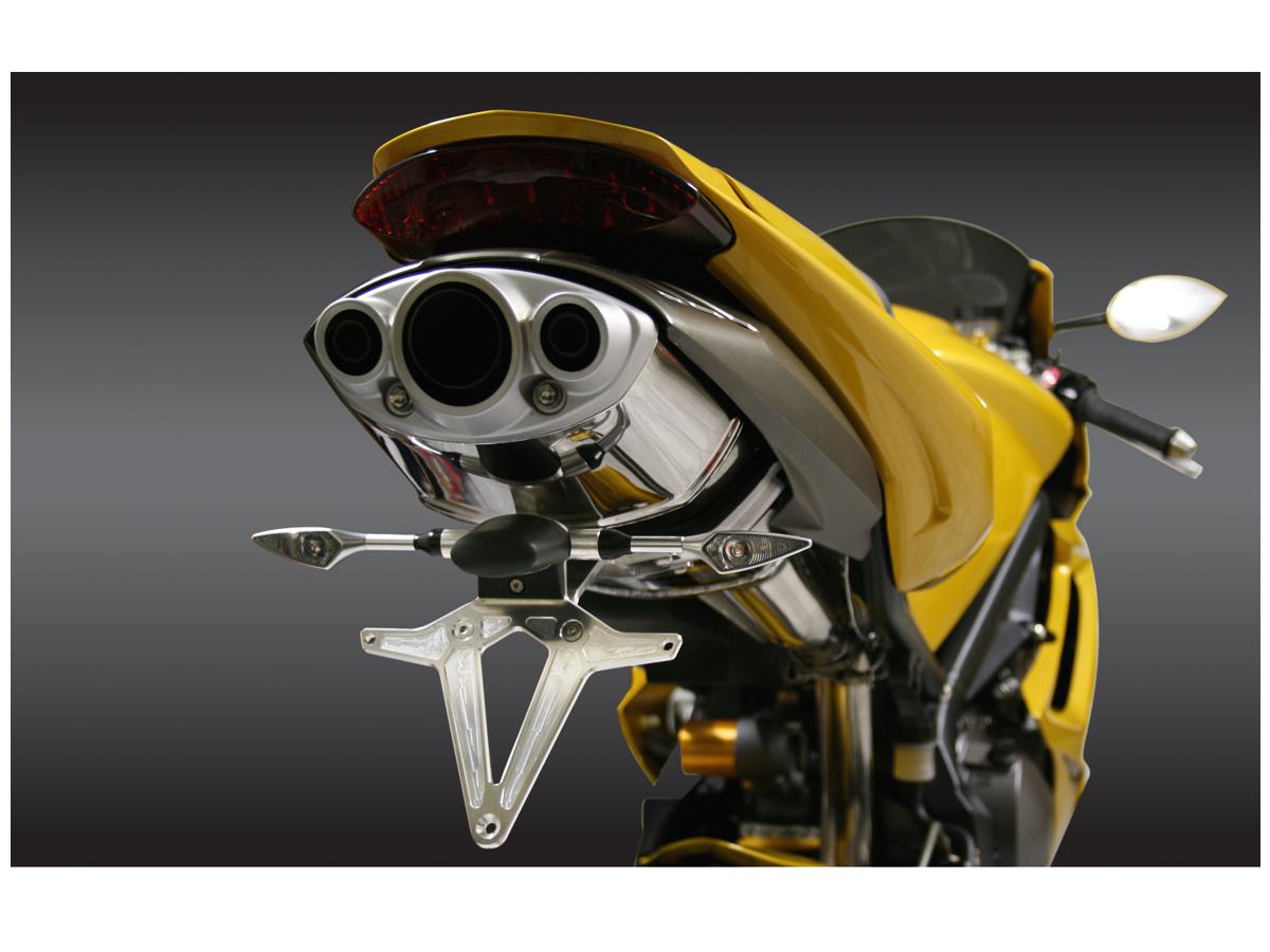 Kellermann Micro Rhombus Titan Led Turn Signal Front Left/Rear Right Titanium Polished Clear Led Kellermann