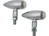 Shin Yo Micro Bullet Led Turn Signal Chrome Clear Led Shin Yo Default Title