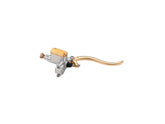 Kustom Tech Deluxe Brake Master Cylinder Kit Brass Satin Lever And Master Cylinder Cover Aluminium Satin 14 Mm 1" Dual Disc Kustom Tech Default Title