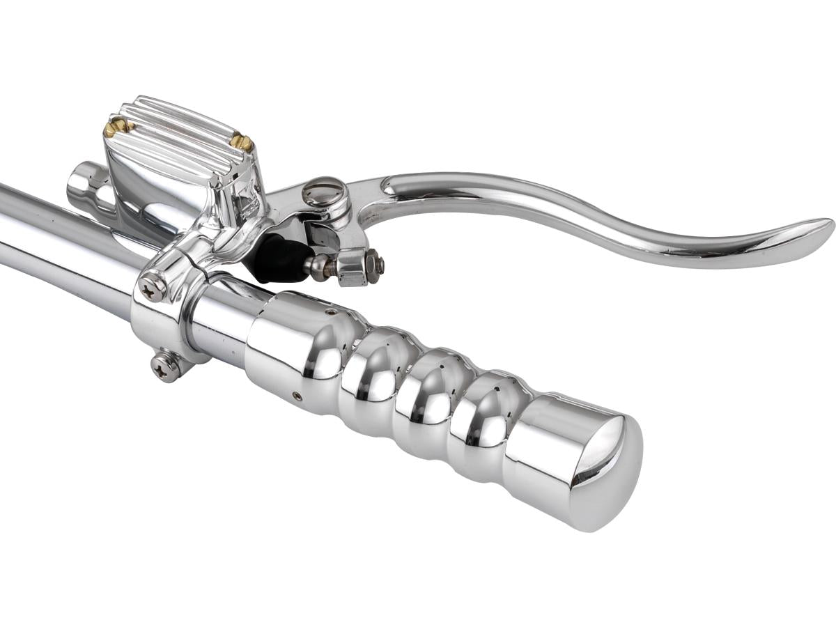 Kustom Tech Deluxe Brake Master Cylinder Kit Aluminium Polished Lever And Master Cylinder Cover Aluminium Polished 12 Mm 1" Single Disc Kustom Tech Default Title