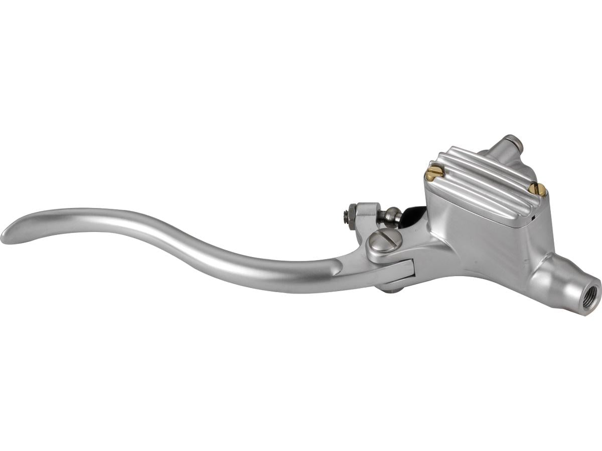 Kustom Tech Deluxe Brake Master Cylinder Kit Aluminium Satin Lever And Master Cylinder Cover Aluminium Satin 14 Mm 1" Dual Disc Kustom Tech Default Title