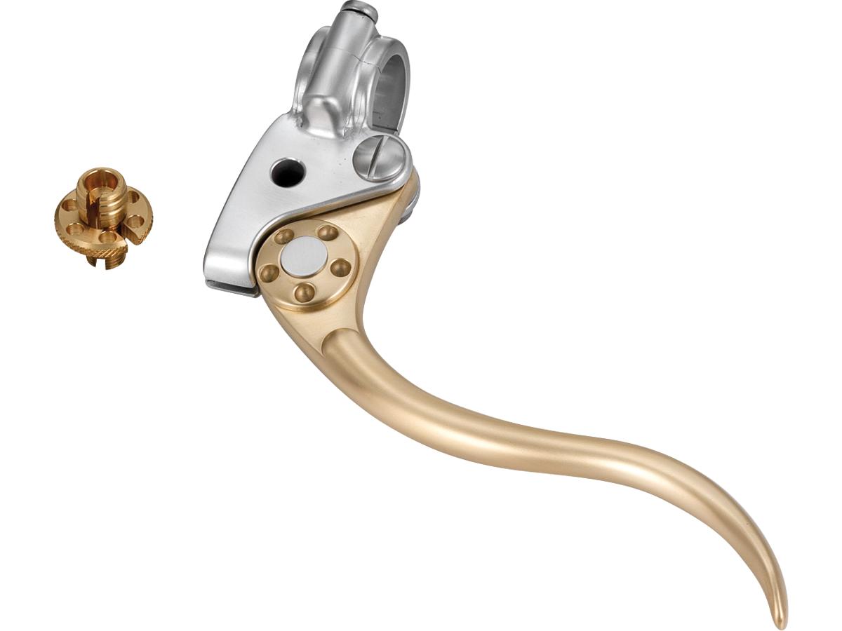 Kustom Tech Deluxe Clutch Cable Perch Assembly Brass Satin Lever Aluminium Satin 1" Cable Clutch Kustom Tech Default Title