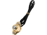 Kustom Tech Deluxe Switch Housing Single Button Brass Polished Kustom Tech Default Title