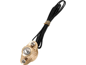 Kustom Tech Deluxe Switch Housing Single Button Brass Satin Kustom Tech Default Title