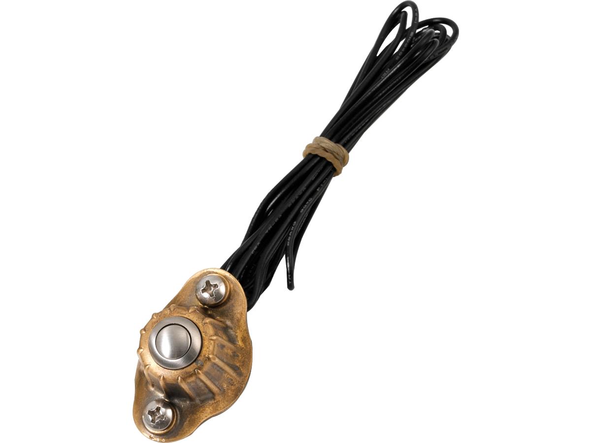 Kustom Tech Deluxe Switch Housing Single Button Brass Raw Kustom Tech Default Title