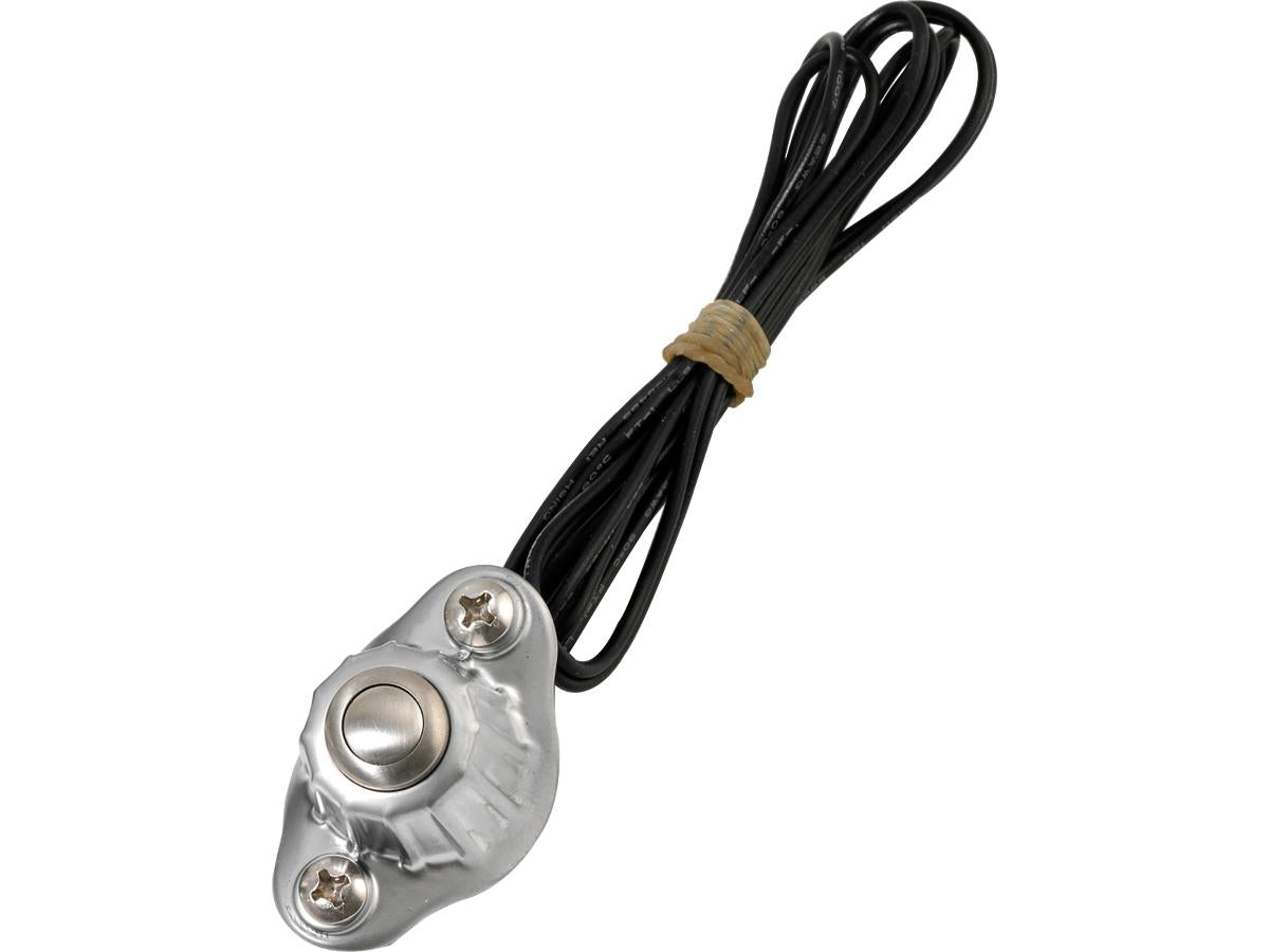 Kustom Tech Deluxe Switch Housing Single Button Chrome Satin Kustom Tech Default Title