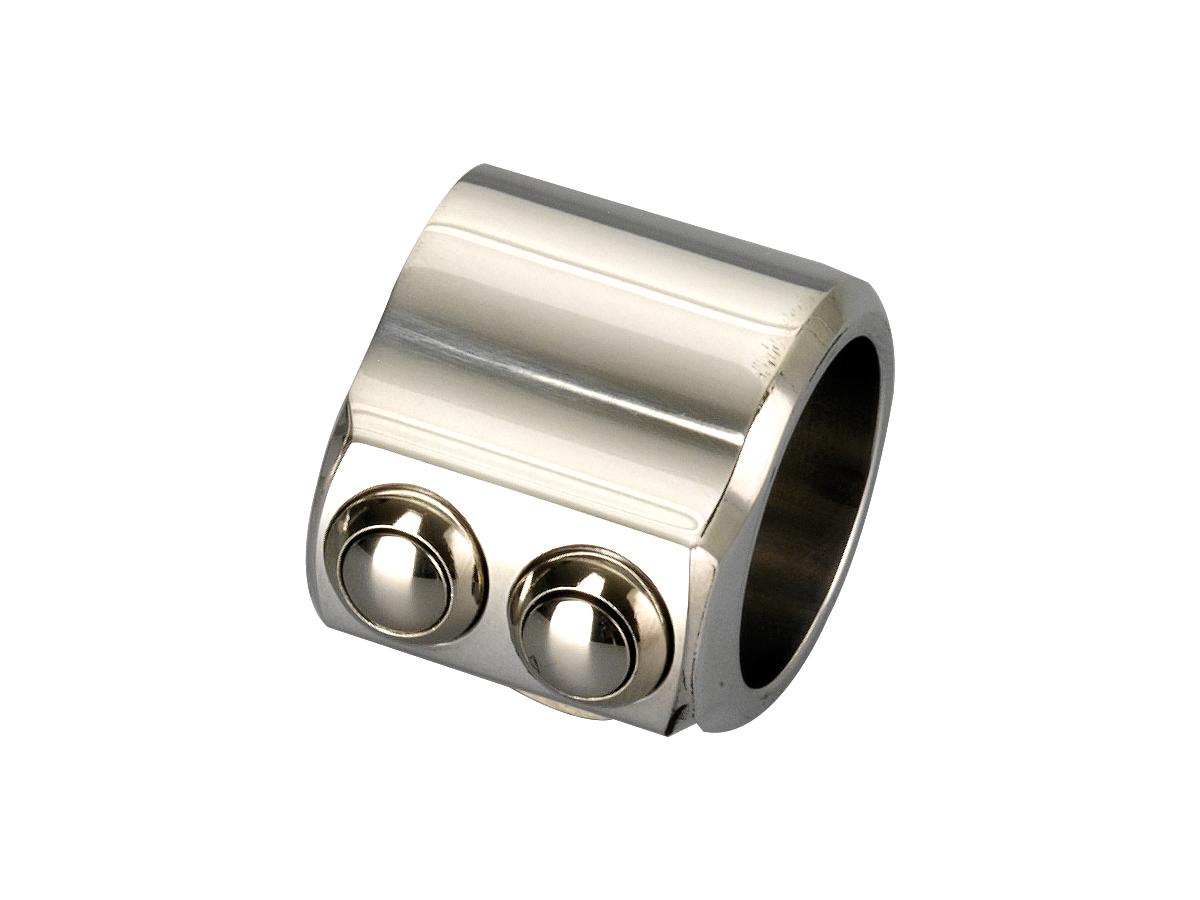 Kustom Tech Switch Housing Dual Button Aluminium Polished 1" Kustom Tech Default Title