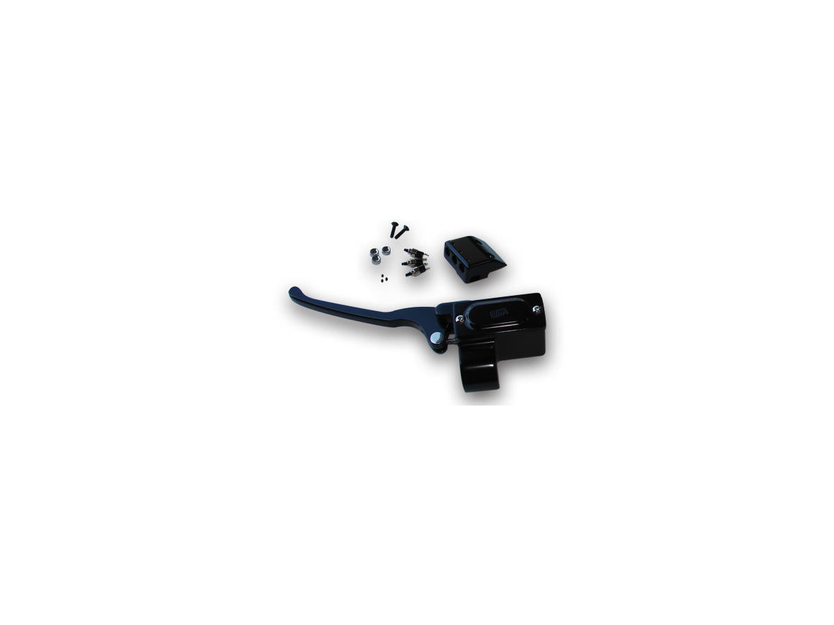 Gma Custom Hydraulic Clutch Master Cylinder Assembly With Switch Kit Black Anodized 9/16" Gma Default Title