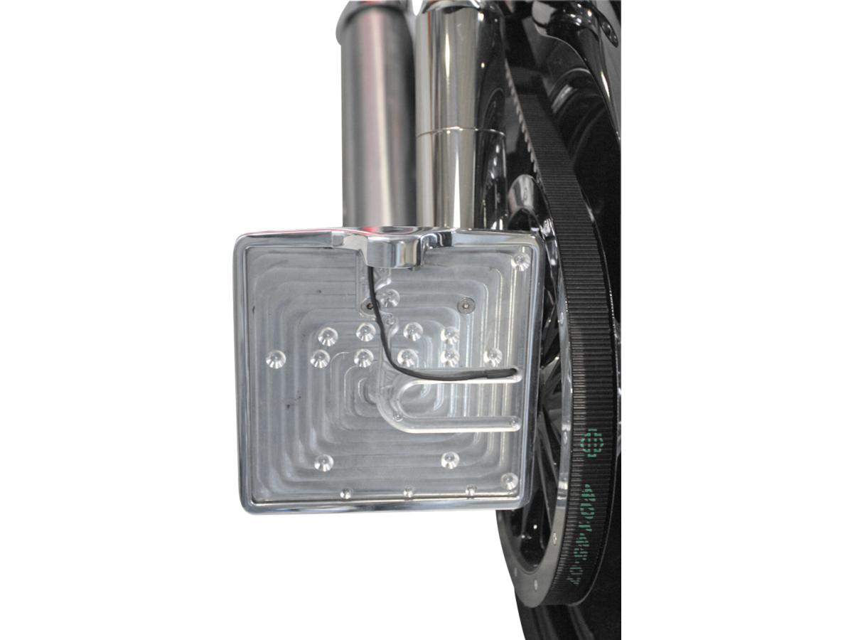 Thunderbike Inside License Plate Base Plate German Size 200x180mm Aluminium Polished Thunderbike