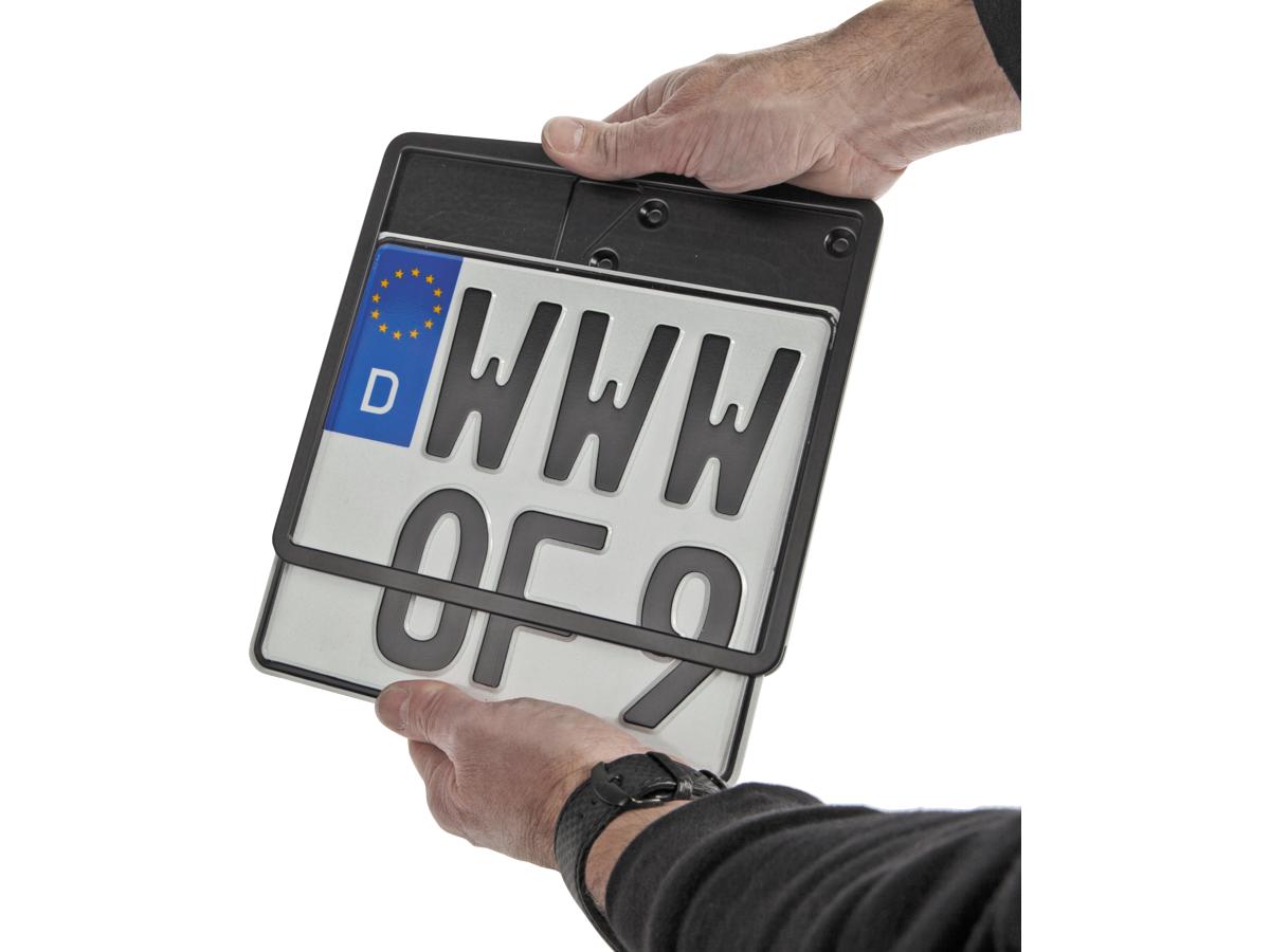 Thunderbike Inside License Plate Base Plate German Size 200x180mm Aluminium Polished Thunderbike