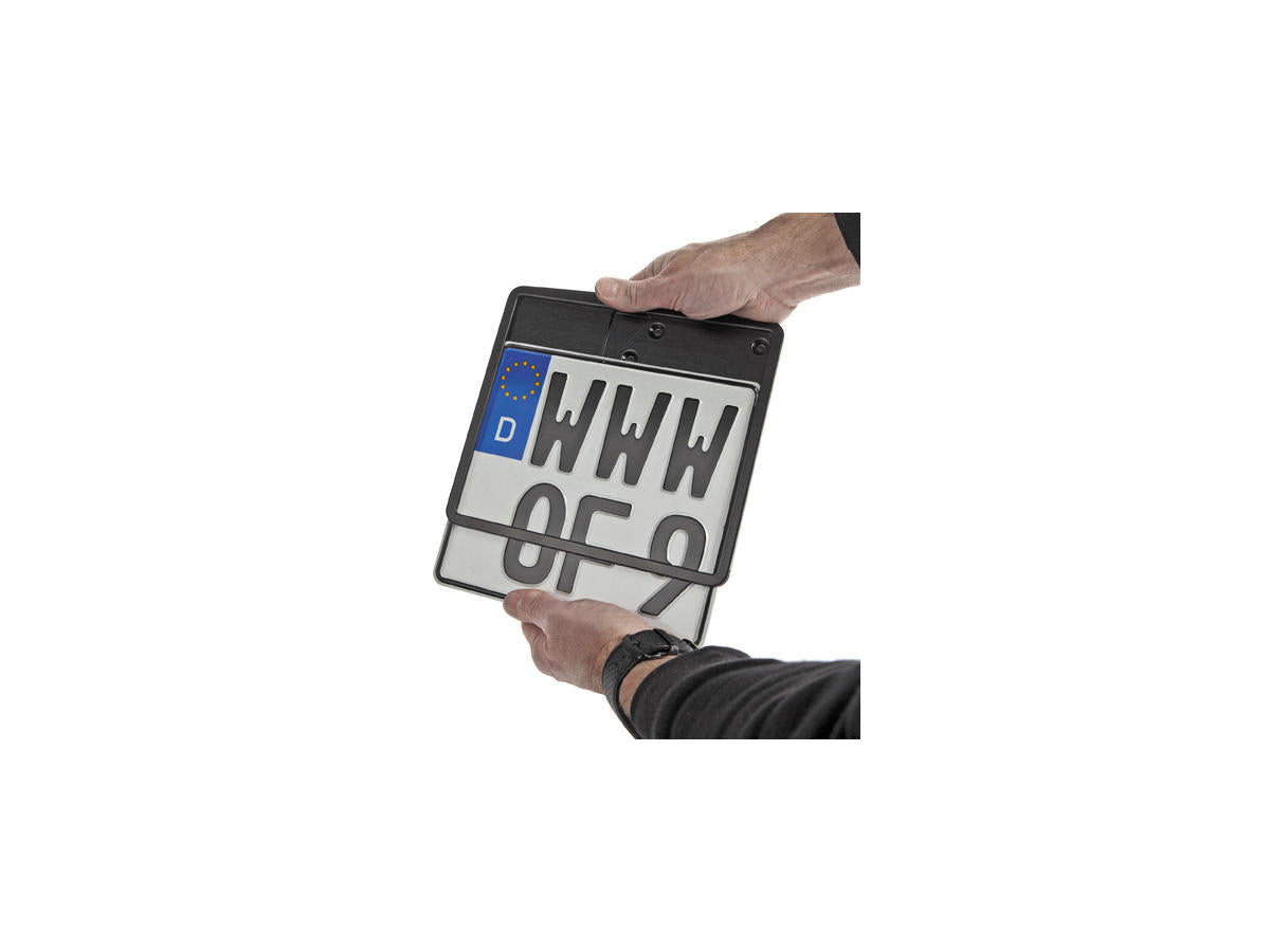 Thunderbike Inside License Plate Base Plate German Size 200x240mm Aluminium Polished Thunderbike