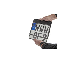 Thunderbike Inside License Plate Base Plate German Size 200x240mm Aluminium Polished Thunderbike