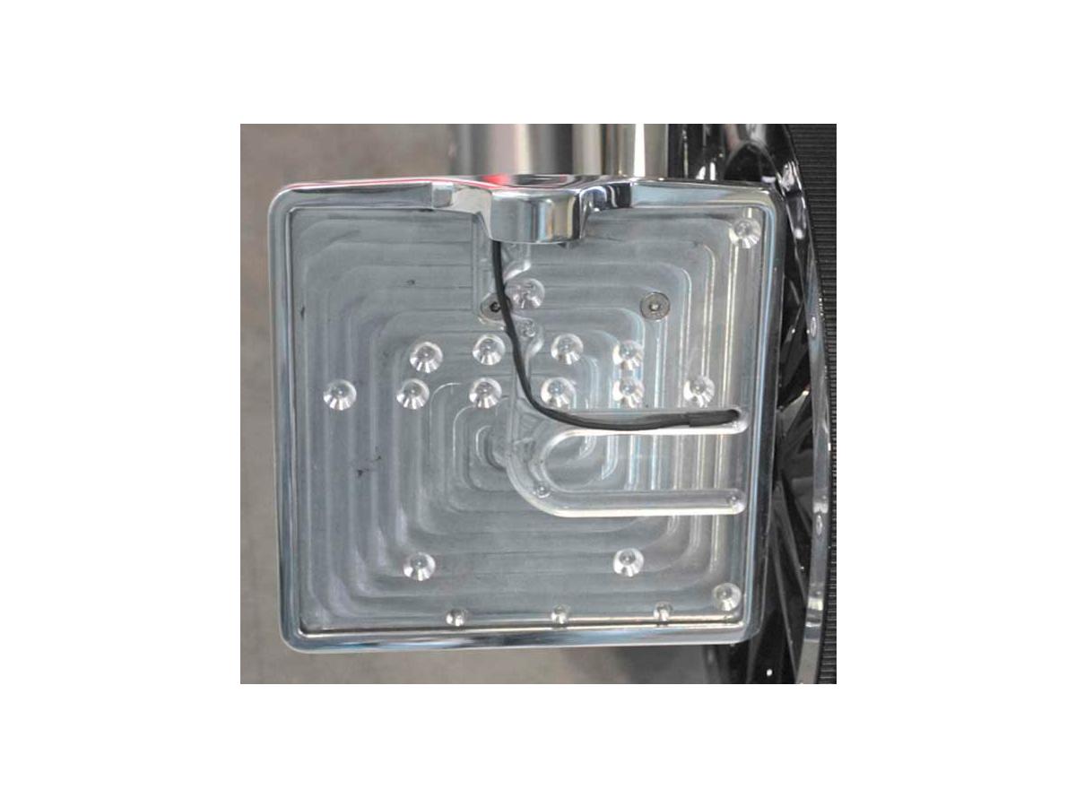 Thunderbike Inside License Plate Base Plate German Size 200x240mm Aluminium Polished Thunderbike