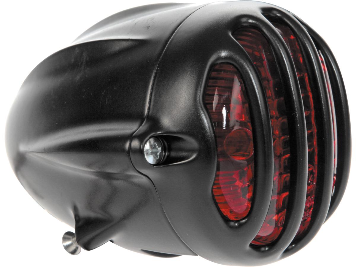 Thunderbike Alcatraz Led Taillight Without Mounting Bracket Matte Black Powder Coated Red Dual Filament Thunderbike Default Title