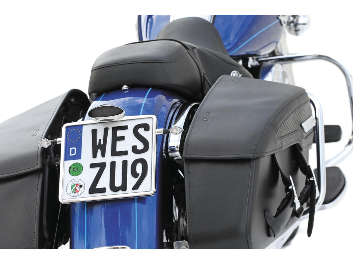 Thunderbike Mid Mount License Plate Base Plate Adapter Black Thunderbike