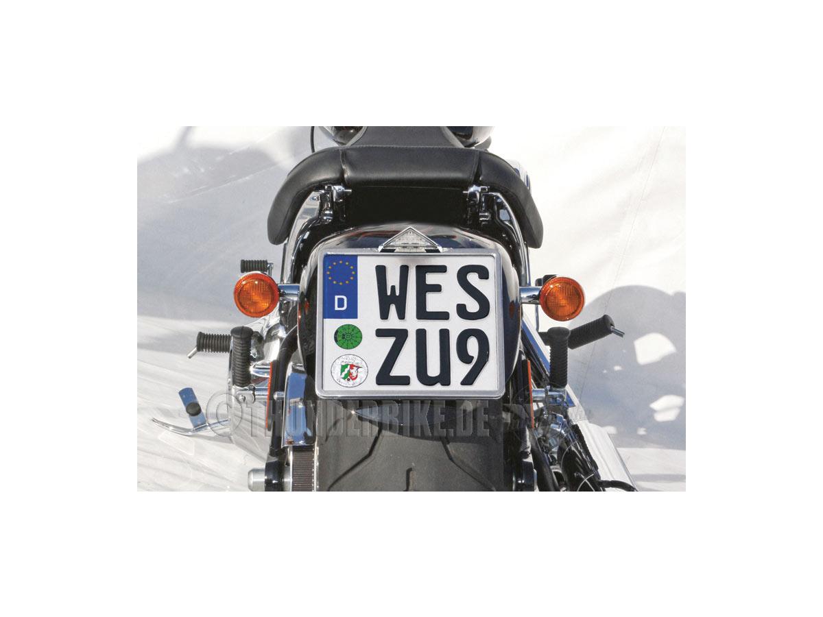 Thunderbike Mid Mount License Plate Base Plate Adapter Black Thunderbike Default Title