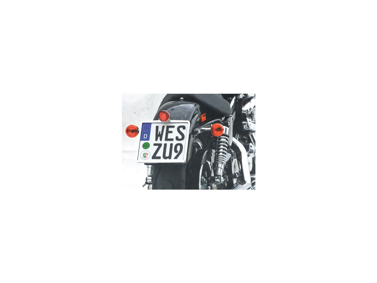 Thunderbike Down And Inside Universal License Plate Bracket Black Thunderbike