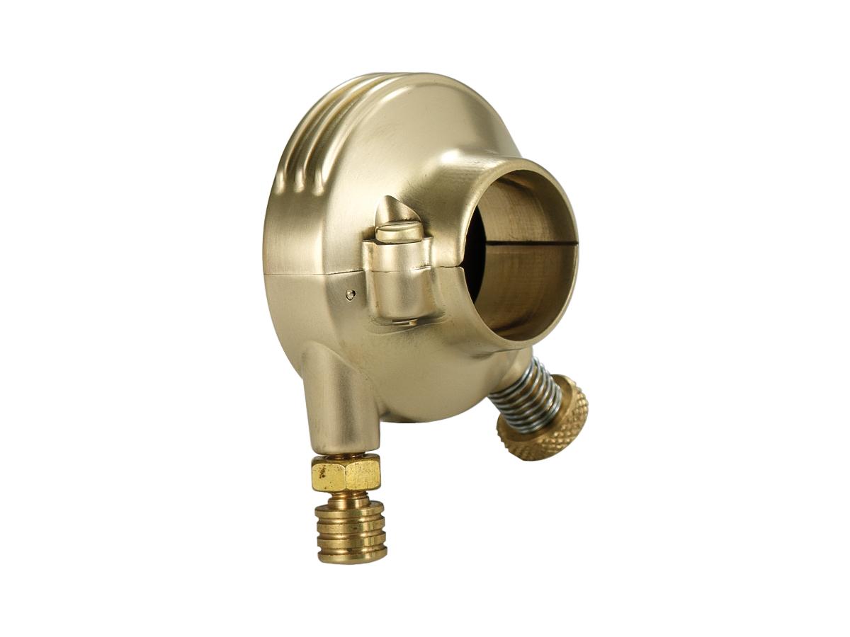 Kustom Tech Deluxe External Throttle Housing With Brass Throttle Clamp Screw And Cable Register Brass Satin 1" Single Cable Kustom Tech Default Title