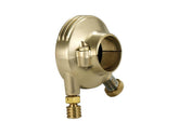 Kustom Tech Deluxe External Throttle Housing With Brass Throttle Clamp Screw And Cable Register Brass Satin 1" Single Cable Kustom Tech Default Title