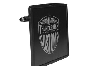 Thunderbike Down And Inside License Plate Turn Signal Bracket Black Thunderbike