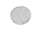 Hells Kitchen Choppers Iron Cross Derby Cover 6 Hole Aluminium Polished Hells Kitchen Choppers Default Title