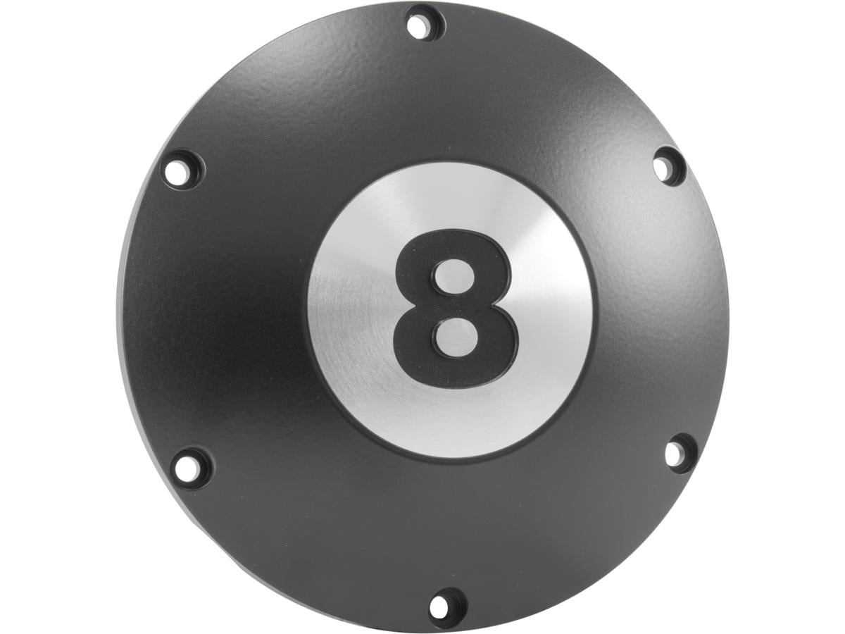 Hells Kitchen Choppers 8 Ball Derby Cover 6 Hole Black Satin Hells Kitchen Choppers Default Title