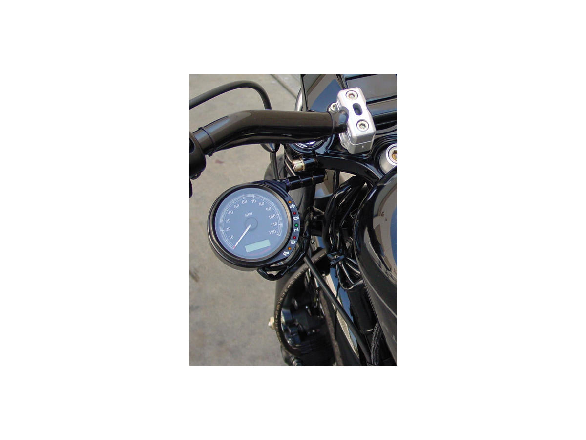 Joker Machine Speedometer Side Mount Bracket For Sportster Black Joker Machine