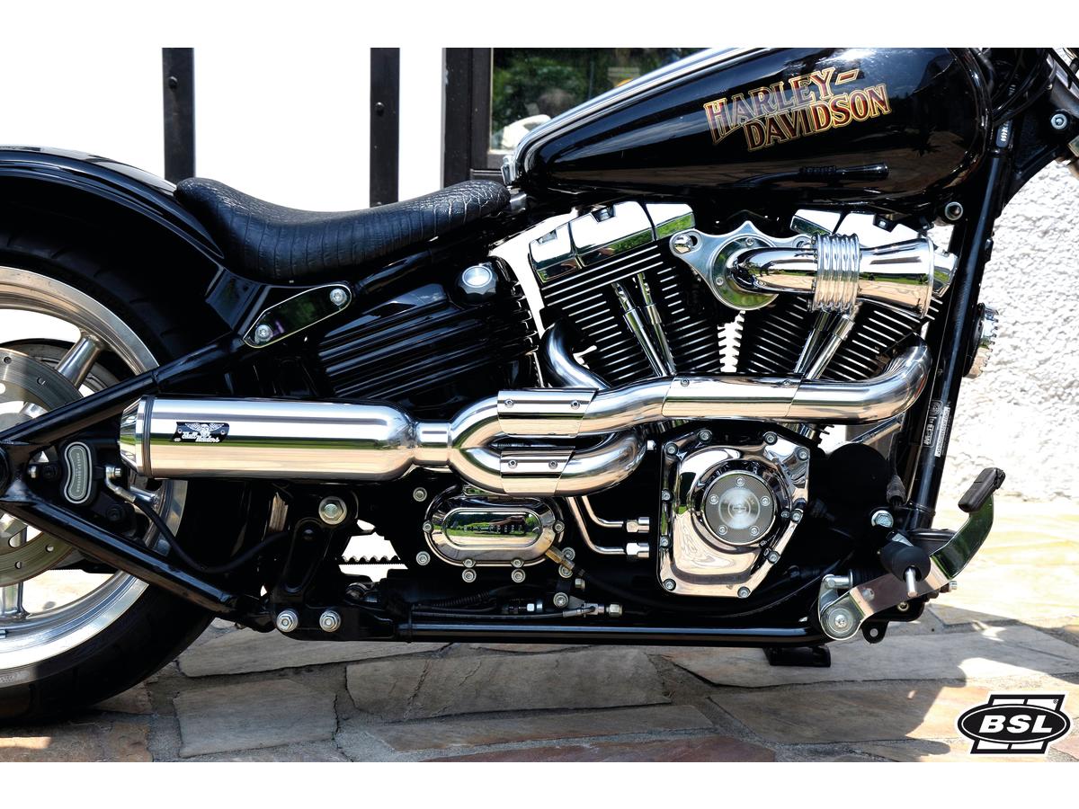 Bsl Bomb V2 Exhaust System , Polished Smooth Heat Shield, Polished Adjustable High End Cap, Polished 4" Bsl Default Title