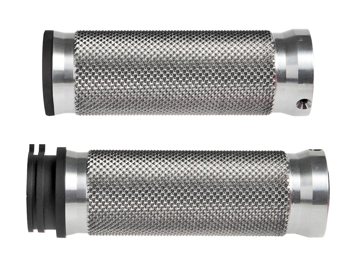 Thunderbike Base Grips Aluminium Satin 1" Throttle Cables Thunderbike Default Title