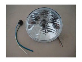 Cce 7" H4 Headlight Insert With Clear Lens And Parking Light With Parking Light Chrome Clear H4 Cce