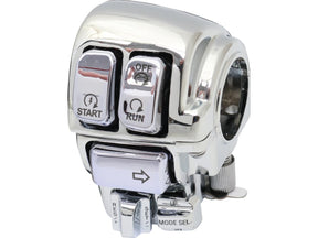 Cce 96 Up Backlit Hand Control Switch And Housing Kit With Audio And Cruise Control Chrome Cce