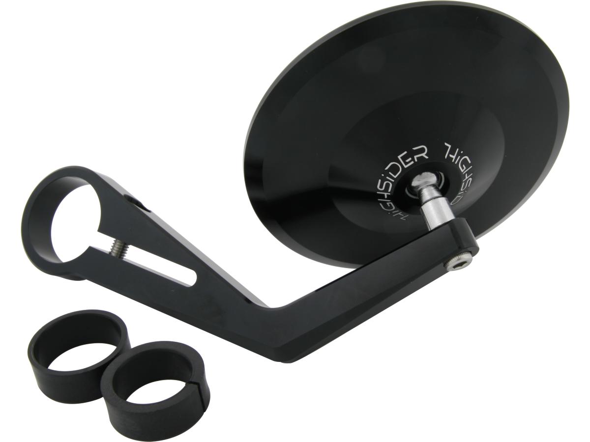 Highsider Montana Bar End Mirror 115 Mm Stem Black, Anodized Highsider
