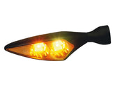 Kellermann Micro Rhombus Extreme Led Turn Signal Front Right/Rear Left Black Clear Led Kellermann Default Title