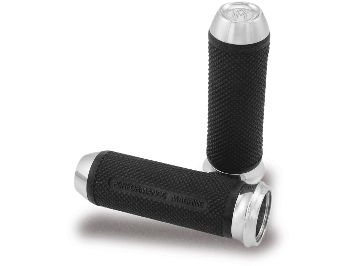 Performance Machine Elite Grip Chrome 1" Throttle Cables Performance Machine Default Title