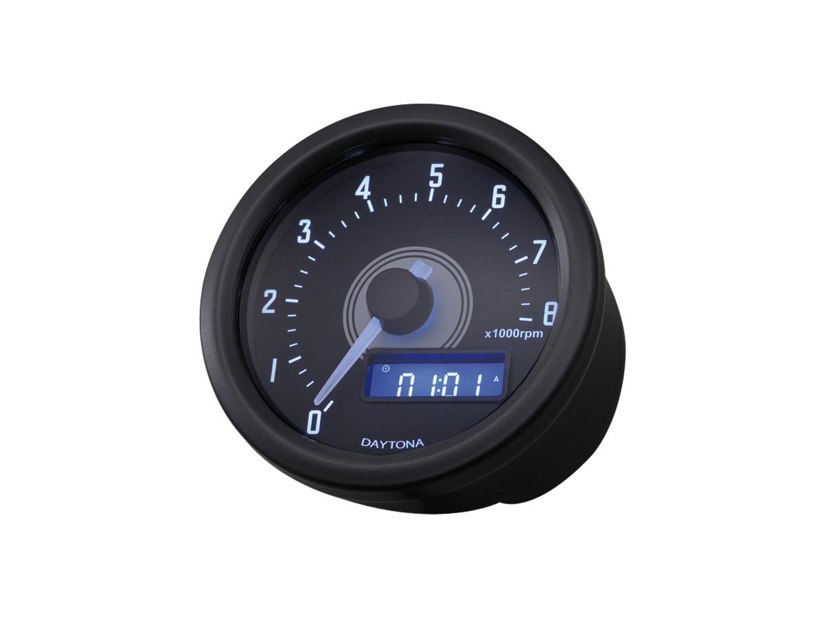 Daytona Japan Velona60 Tachometer Scale: 0 8000 Rpm Black Stainless Steel Daytona Japan Default Title