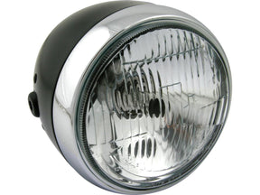 Daytona Japan Vintage 5 3/4" Headlight Black Powder Coated H4 Daytona Japan Default Title