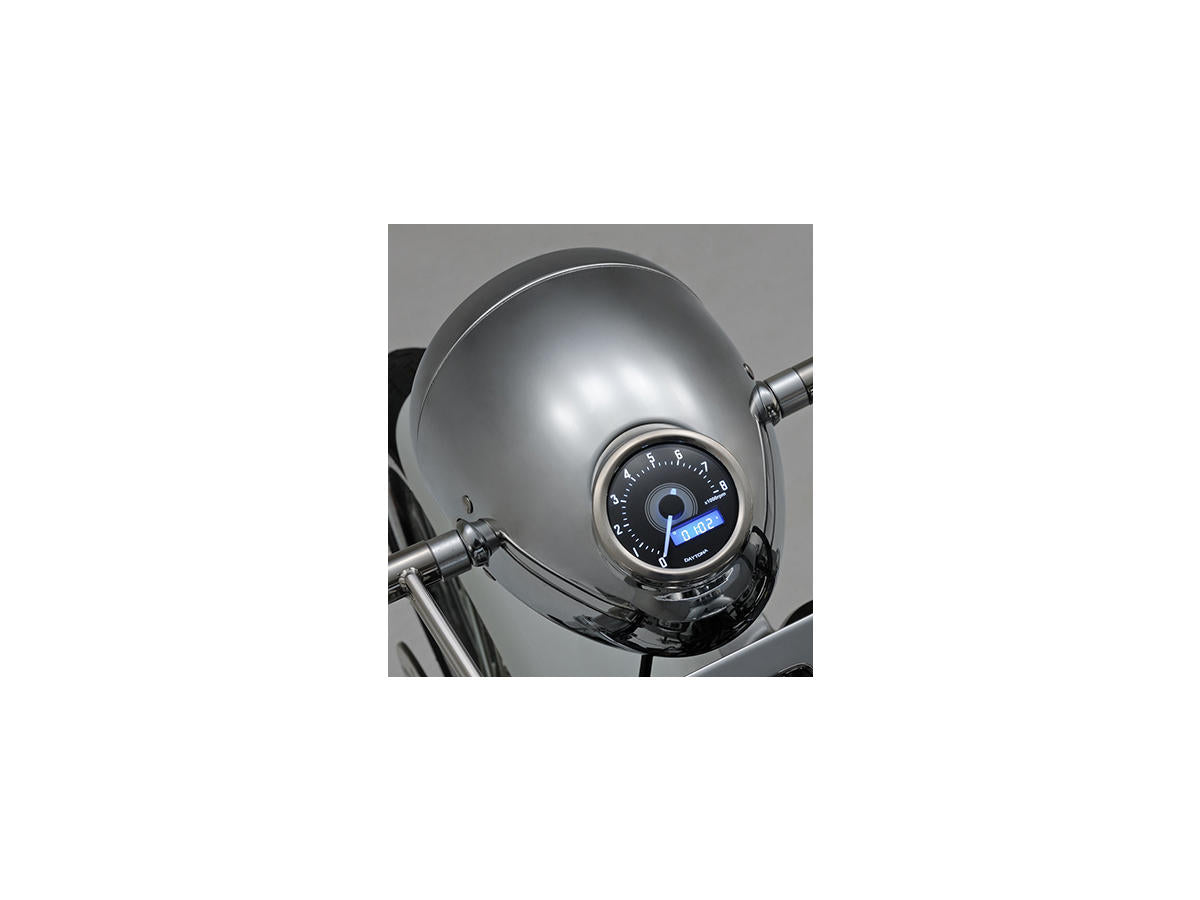 Daytona Japan Vintage 5 3/4" Headlight Chrome H4 Daytona Japan