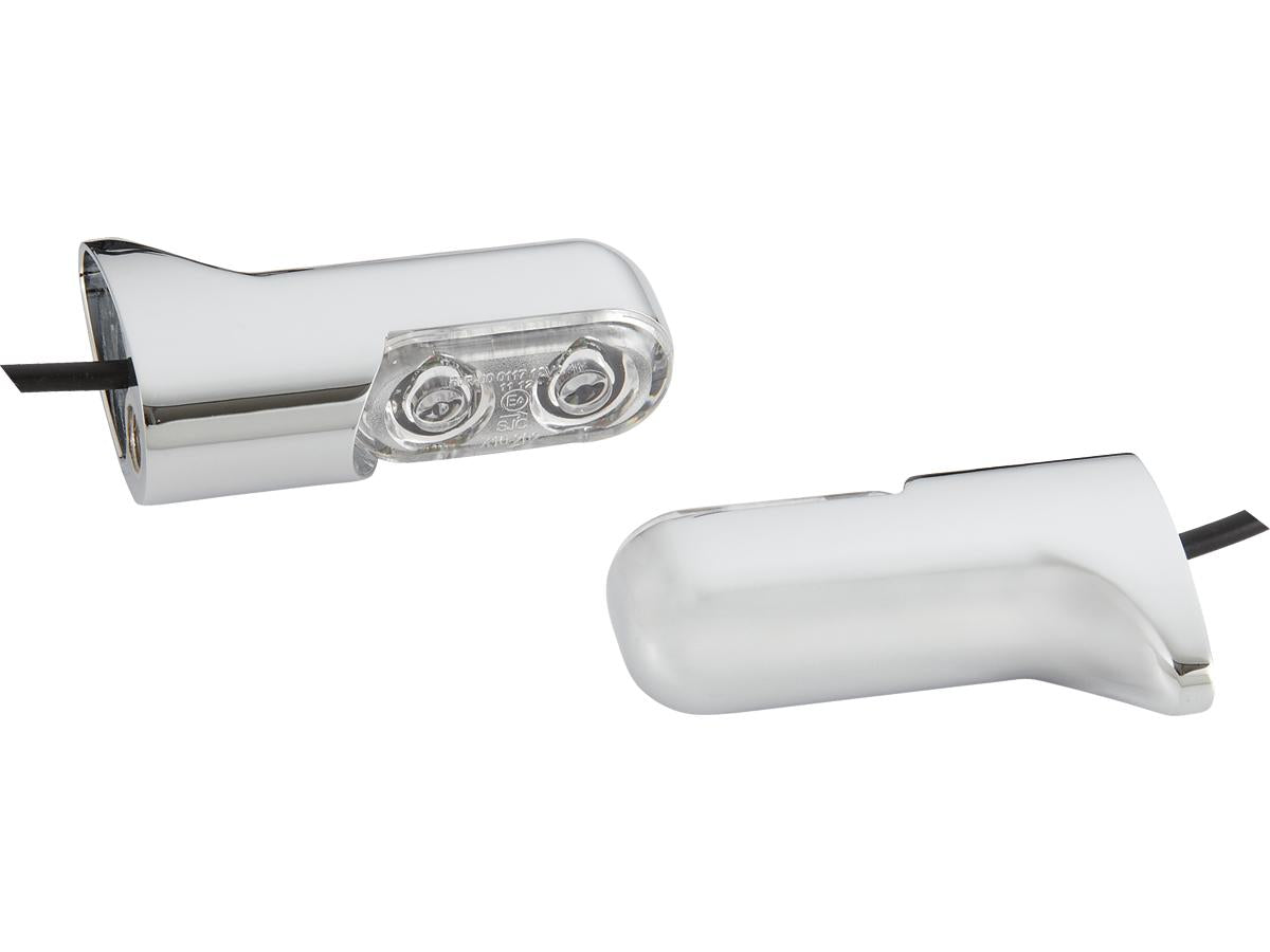 Arlen Ness Direct Bolt On Led Turn Signal Amber Led Configuration Chrome Clear Led Arlen Ness Default Title