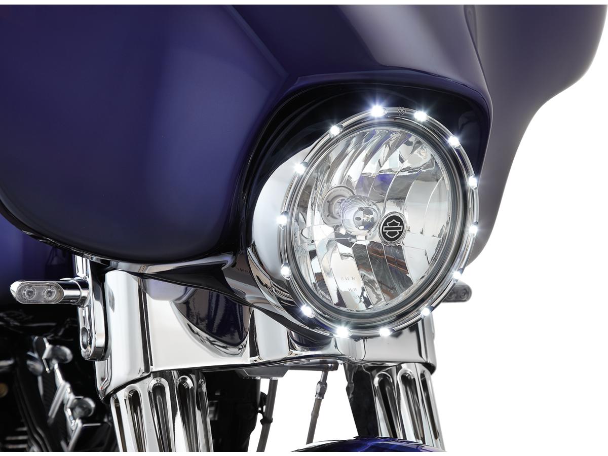 Arlen Ness Fire Ring Headlight Bezel Chrome Arlen Ness Default Title