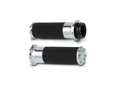 Arlen Ness Beveled Fusion Grips Chrome 1" Throttle By Wire Arlen Ness Default Title