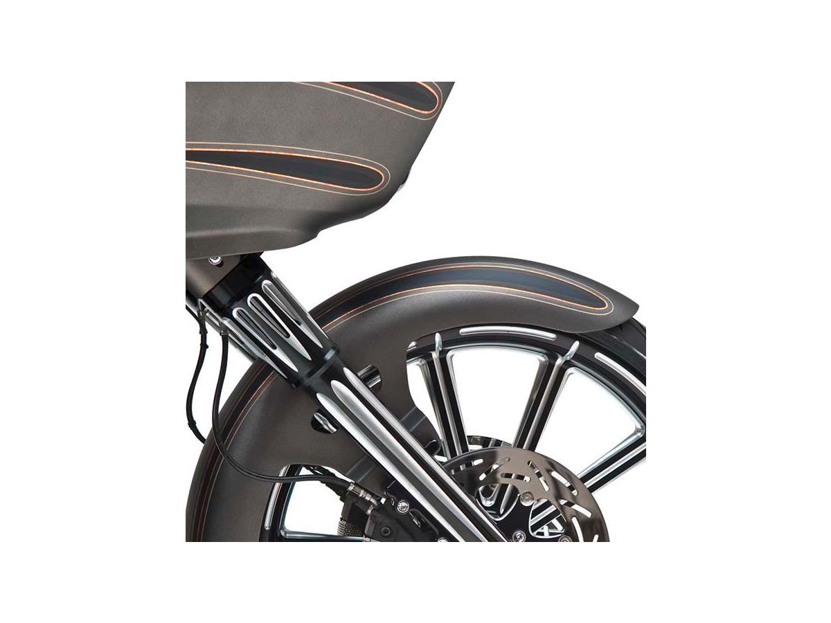 Arlen Ness Deep Cut Fork Boot Black Anodized Arlen Ness