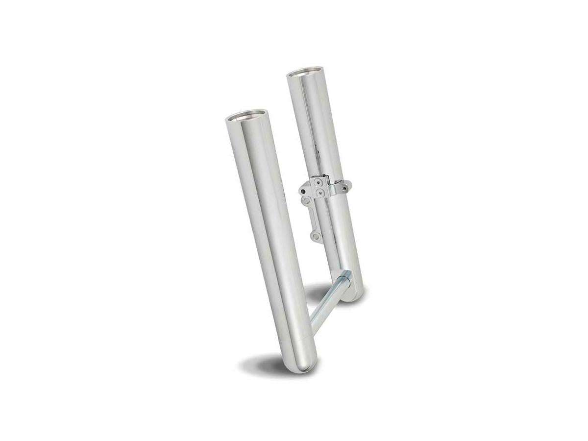 Arlen Ness Smooth Chrome Dual Disc Hot Leg Fork Slider Arlen Ness
