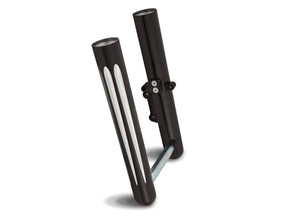 Arlen Ness Deep Cut Hot Legs Fork Lower Legs Black Dual Disc Arlen Ness